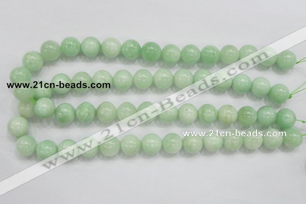 CMS406 15.5 inches 14mm round green moonstone beads wholesale