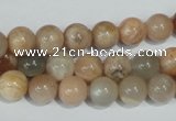 CMS503 15.5 inches 8mm round moonstone beads wholesale