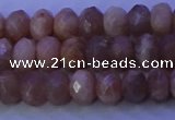 CMS564 15.5 inches 5*8mm faceted rondelle moonstone gemstone beads