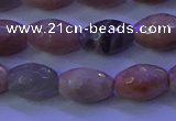 CMS582 15.5 inches 8*11mm faceted rice moonstone gemstone beads