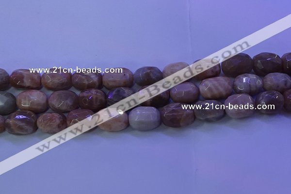 CMS583 15.5 inches 12*18mm faceted drum moonstone gemstone beads