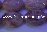 CMS587 15.5 inches 15*20mm faceted oval moonstone gemstone beads