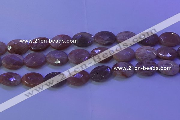 CMS587 15.5 inches 15*20mm faceted oval moonstone gemstone beads