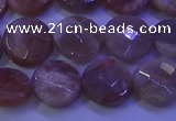 CMS589 15.5 inches 10mm faceted coin moonstone gemstone beads