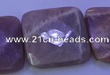 CMS596 15.5 inches 30*30mm faceted square moonstone gemstone beads