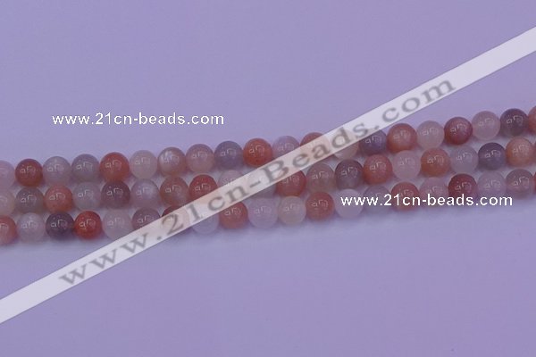 CMS622 15.5 inches 8mm round rainbow moonstone beads wholesale