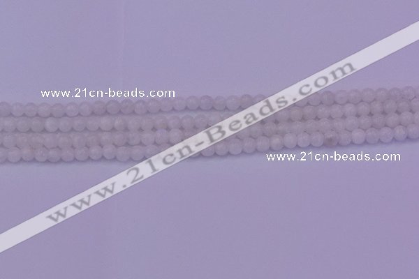 CMS640 15.5 inches 4mm round white moonstone beads wholesale