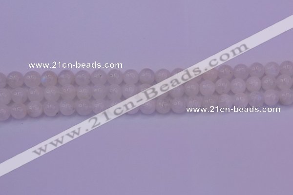 CMS642 15.5 inches 8mm round white moonstone beads wholesale