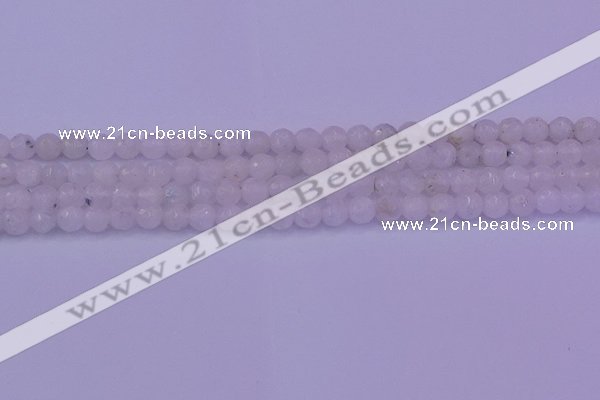 CMS661 15.5 inches 6mm faceted round white moonstone beads