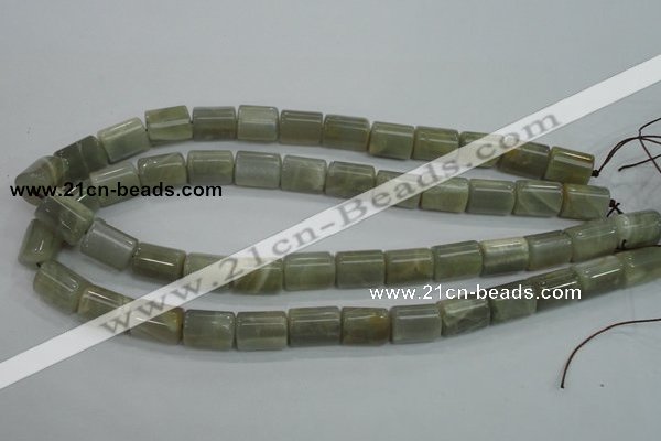 CMS78 15.5 inches faceted column 10*14mm moonstone gemstone beads