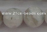 CMS805 15.5 inches 14mm faceted round white moonstone beads