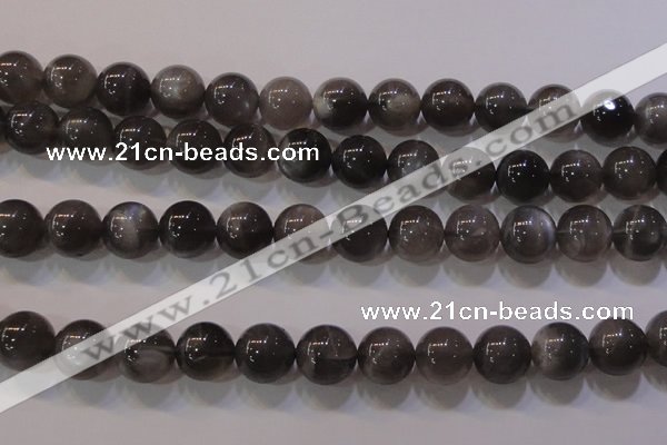 CMS853 15.5 inches 10mm round natural black moonstone beads