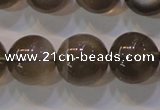 CMS854 15.5 inches 12mm round natural black moonstone beads