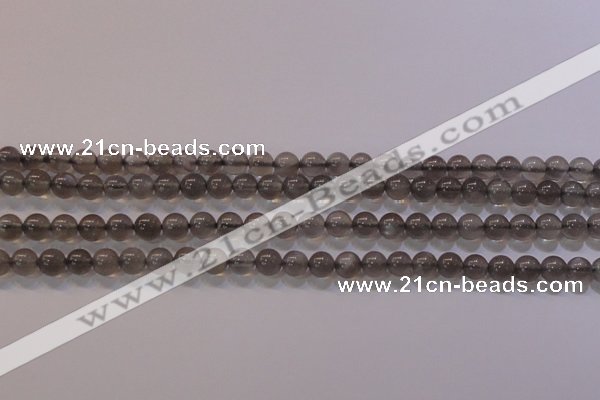 CMS858 15.5 inches 6mm round A grade natural black moonstone beads