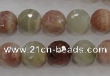 CMS872 15.5 inches 10mm faceted round moonstone gemstone beads