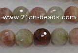 CMS873 15.5 inches 12mm faceted round moonstone gemstone beads