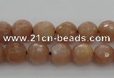 CMS941 15.5 inches 6mm faceted round A grade moonstone gemstone beads