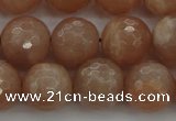 CMS943 15.5 inches 10mm faceted round A grade moonstone gemstone beads