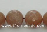 CMS946 15.5 inches 16mm faceted round A grade moonstone gemstone beads