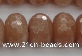 CMS954 15.5 inches 10*14mm faceted rondelle A grade moonstone beads