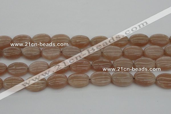 CMS963 15.5 inches 12*16mm oval A grade moonstone beads