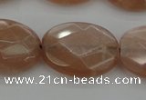 CMS968 15.5 inches 13*18mm faceted oval A grade moonstone beads