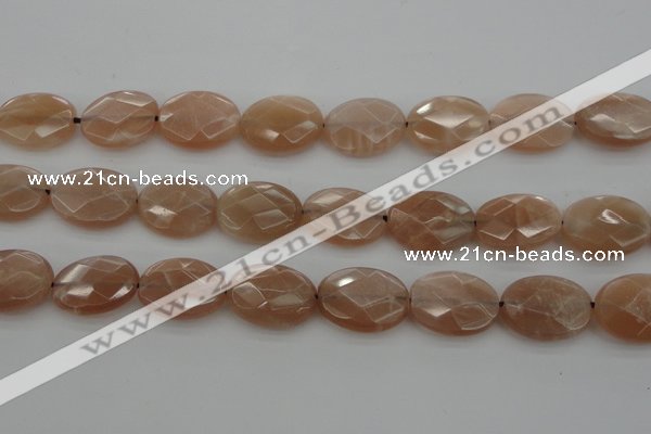 CMS968 15.5 inches 13*18mm faceted oval A grade moonstone beads