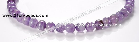 CNA03 10mm round AB grade natural amethyst quartz bead Wholesale