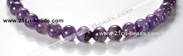 CNA04 AB grade 12mm round natural amethyst quartz bead Wholesale