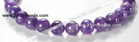 CNA06 AB grade natural amethyst 16mm round quartz bead Wholesale