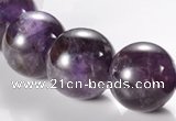 CNA07 AB grade natural amethyst 18mm round quartz bead Wholesale
