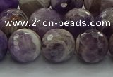 CNA1014 15.5 inches 12mm faceted round dogtooth amethyst beads