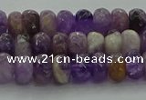 CNA1029 15.5 inches 5*8mm faceted rondelle dogtooth amethyst beads