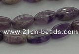 CNA1035 15.5 inches 6*10mm oval dogtooth amethyst beads wholesale