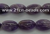 CNA1036 15.5 inches 8*12mm oval dogtooth amethyst beads wholesale