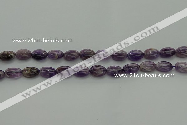 CNA1036 15.5 inches 8*12mm oval dogtooth amethyst beads wholesale