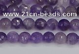 CNA1070 15.5 inches 4mm faceted round dogtooth amethyst beads