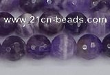 CNA1072 15.5 inches 8mm faceted round dogtooth amethyst beads