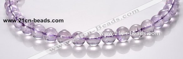 CNA11 10mm round A- grade natural amethyst beads Wholesale