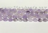 CNA1124 15.5 inches 12mm flat round natural lavender amethyst beads