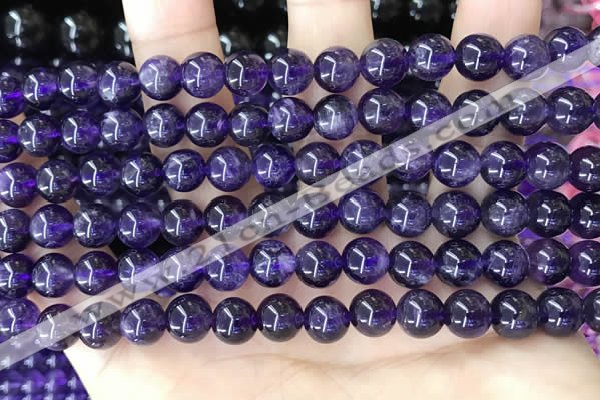 CNA1137 15.5 inches 8mm round amethyst gemstone beads wholesale