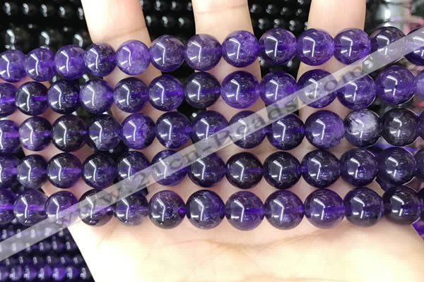 CNA1138 15.5 inches 10mm round amethyst gemstone beads wholesale