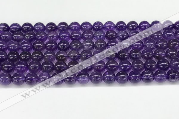 CNA1151 15.5 inches 6mm round natural amethyst gemstone beads