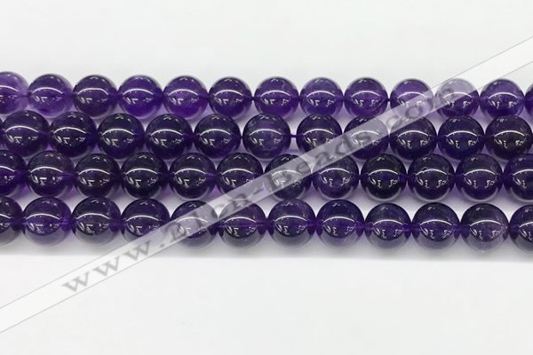 CNA1153 15.5 inches 10mm round natural amethyst gemstone beads