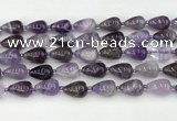 CNA1180 15.5 inches 11*16mm teardrop amethyst beads wholesale