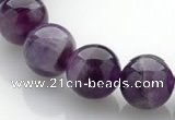 CNA15 15 inch 12mm round natural amethyst quartz beads Wholesale