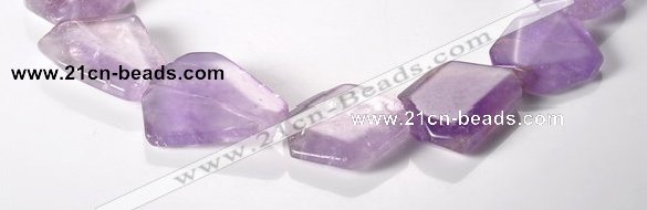 CNA16 15*27mm freeform A- grade natural amethyst beads Wholesale