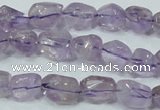 CNA201 15.5 inches 10*14mm faceted nugget natural amethyst beads