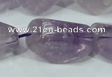 CNA202 15.5 inches 18*30mm faceted nugget natural amethyst beads