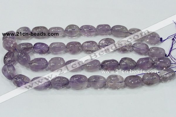 CNA203 15.5 inches 14*20mm nugget natural amethyst beads